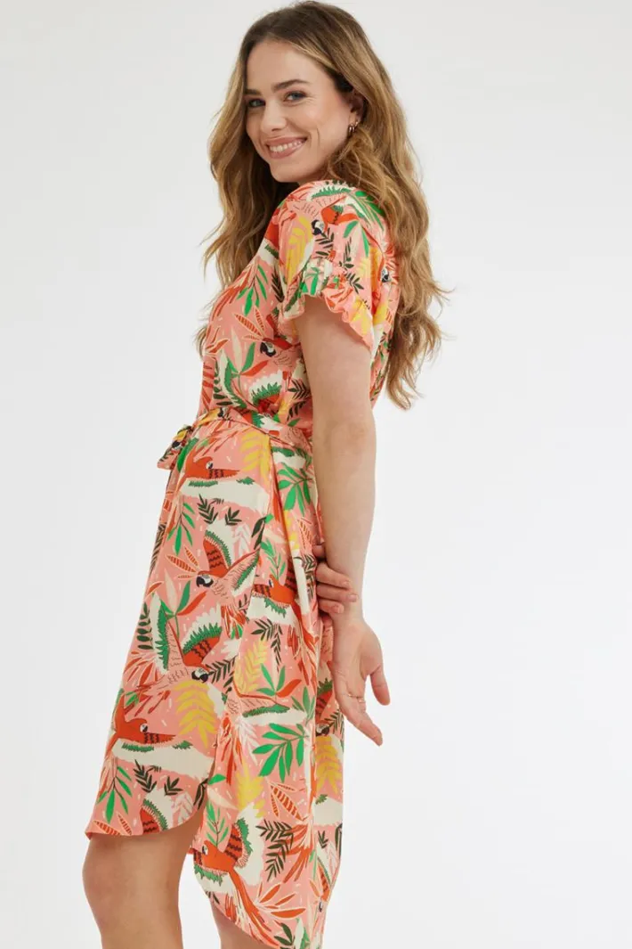 DiDi Dress Ruffle Palooza print- Jurken & Tunieken