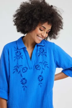 DiDi Dress Vulcano Ampora blue- Jurken & Tunieken