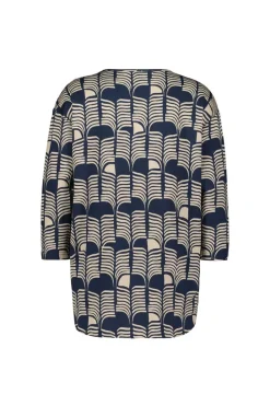 DiDi Fancy V-tee Dark blue Glow print- T-shirts & Tops
