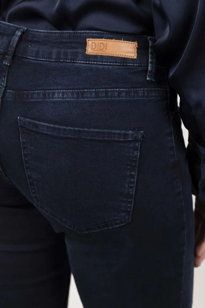 DiDi Flared denim pants dark blue- Denim | Lange Broeken