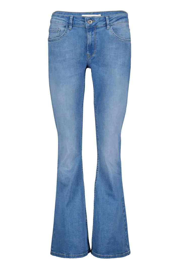 DiDi Flared denim pants mid blue- Denim | Lange Broeken