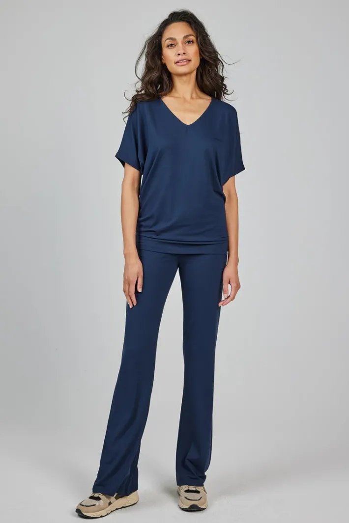 DiDi Flared leggings, donkerblauw- Leggings | Basics
