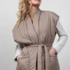 DiDi Gilet Romy mouwloos in taupe- Jassen | Gilets