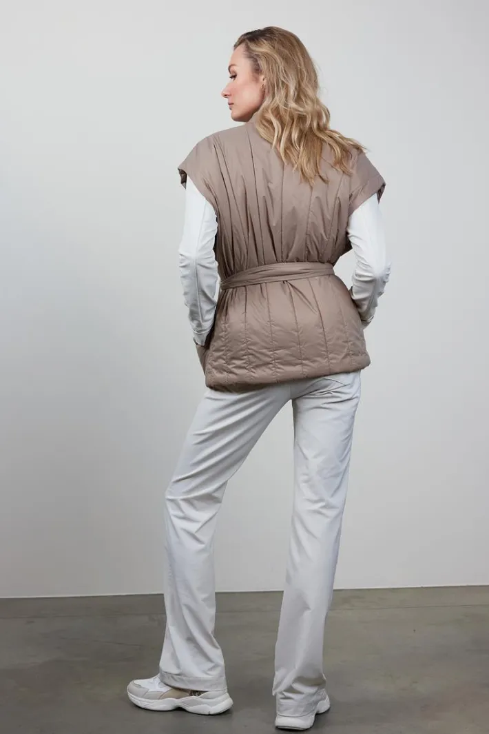 DiDi Gilet Romy mouwloos in taupe- Jassen | Gilets
