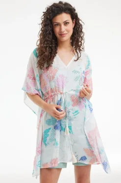 DiDi Kaftan Lagoon Bitmap print- Kaftans En Kimonos | Jurken & Tunieken