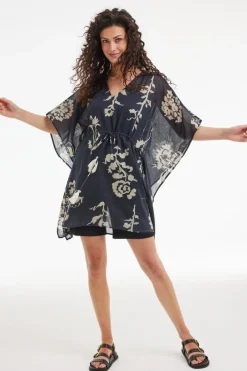 DiDi Kaftan Lagoon Bouquet hunt- Kaftans En Kimonos | Jurken & Tunieken