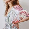 DiDi Kaftan long in Offwhite with Ocean treasure XL print- Kaftans En Kimonos | Jurken & Tunieken