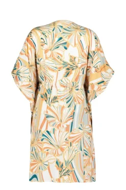 DiDi Kaftan Yassina in Offwhite with Maritimo print- Kaftans En Kimonos | Jurken & Tunieken