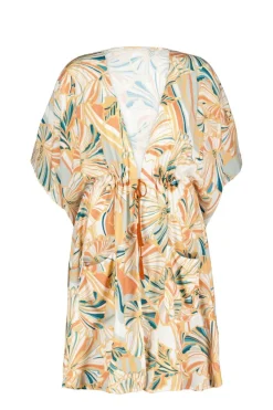 DiDi Kaftan Yassina in Offwhite with Maritimo print- Kaftans En Kimonos | Jurken & Tunieken