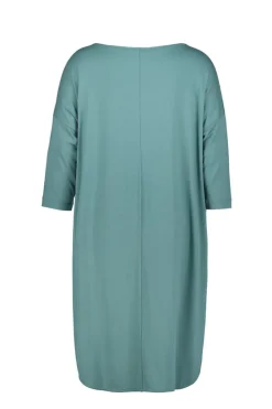 DiDi Loose dress 3/4 sleeves Atlantic green- Basics | Jurken & Tunieken