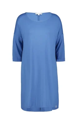 DiDi Loose dress 3/4 sleeves Dutch blue- Basics | Jurken & Tunieken