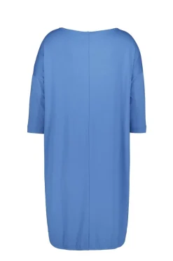 DiDi Loose dress 3/4 sleeves Dutch blue- Basics | Jurken & Tunieken