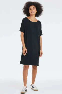 DiDi Loose dress Baya Black- Basics | Jurken & Tunieken