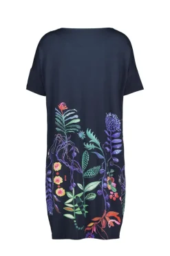 DiDi Loose dress Baya Botanic spice panel- Jurken & Tunieken