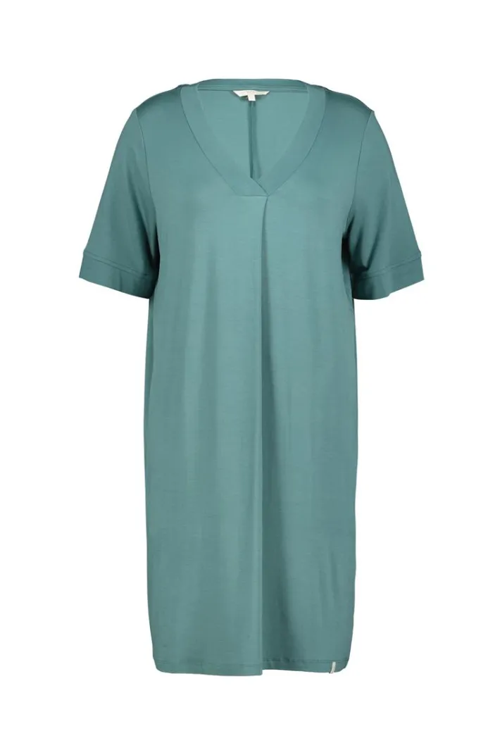 DiDi Loose dress Bisou Atlantic green- Basics | Jurken & Tunieken