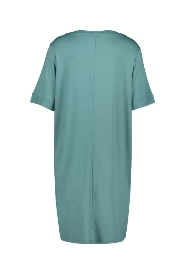 DiDi Loose dress Bisou Atlantic green- Basics | Jurken & Tunieken
