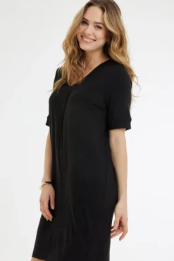 DiDi Loose dress Bisou Black- Basics | Jurken & Tunieken