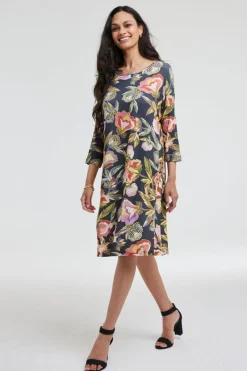 DiDi Loose dress Freedom Grey Twinkle print- Jurken & Tunieken