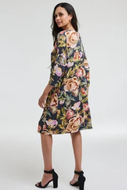 DiDi Loose dress Freedom Grey Twinkle print- Jurken & Tunieken