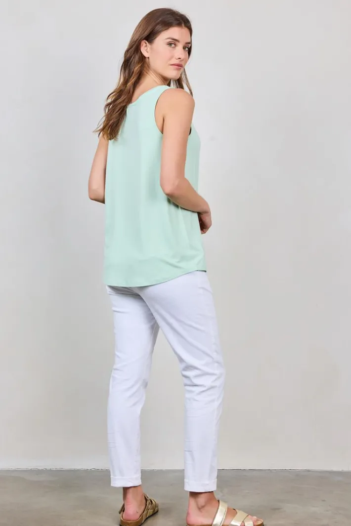 DiDi Loose singlet, mintgroen- Basics | T-shirts & Tops