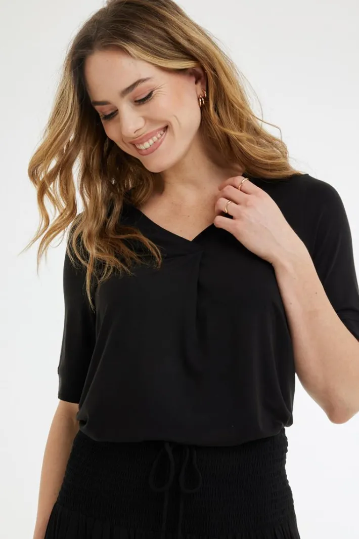 DiDi Loose tee Bacio Black- Basics | T-shirts & Tops