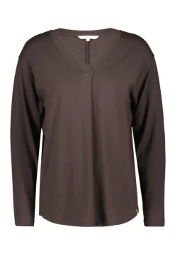DiDi Loose tee Cindy Chocolate brown- Basics | T-shirts & Tops