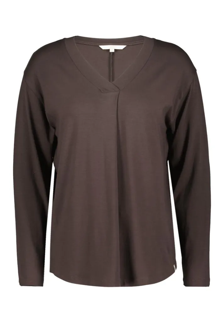 DiDi Loose tee Cindy Chocolate brown- Basics | T-shirts & Tops