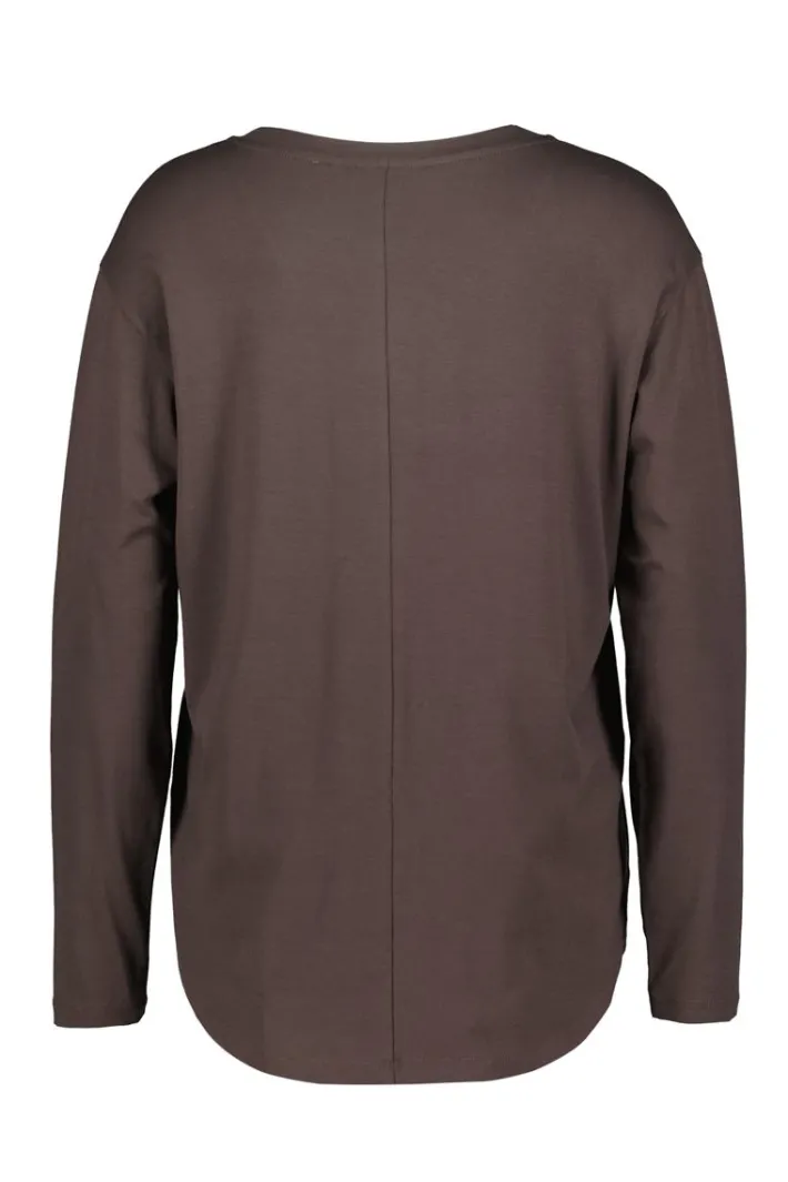 DiDi Loose tee Cindy Chocolate brown- Basics | T-shirts & Tops
