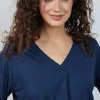 DiDi Loose tee Cindy Dark blue- Basics | T-shirts & Tops