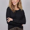 DiDi Loose tee Cozy in black- Basics | T-shirts & Tops