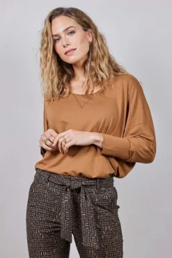 DiDi Loose tee Cozy in Nuthatch brown- Basics | T-shirts & Tops