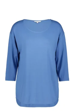DiDi Loose tee crew 3/4 sleeves Dutch blue- Basics | T-shirts & Tops