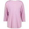DiDi Loose tee crew 3/4 sleeves in Mauve Mist- Basics | T-shirts & Tops