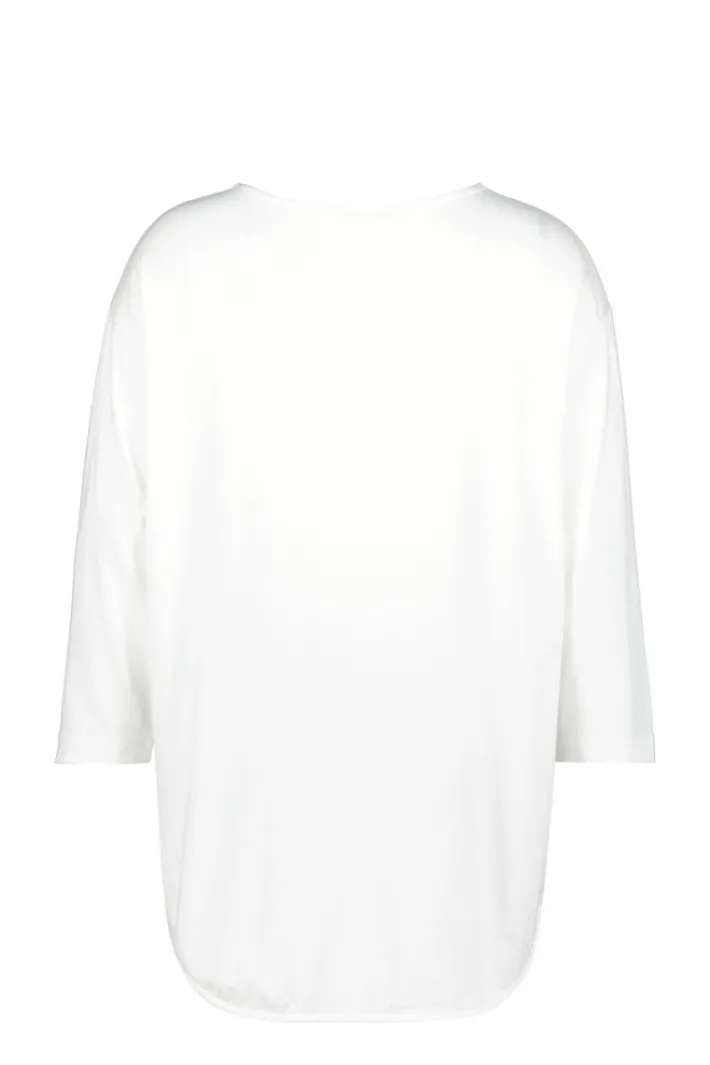 DiDi Loose tee crew 3/4 sleeves Offwhite- Basics | T-shirts & Tops