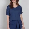 DiDi Loose tee Flow in dark blue- Basics | T-shirts & Tops