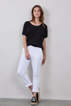 DiDi Loose tee Flow in zwart- Basics | T-shirts & Tops