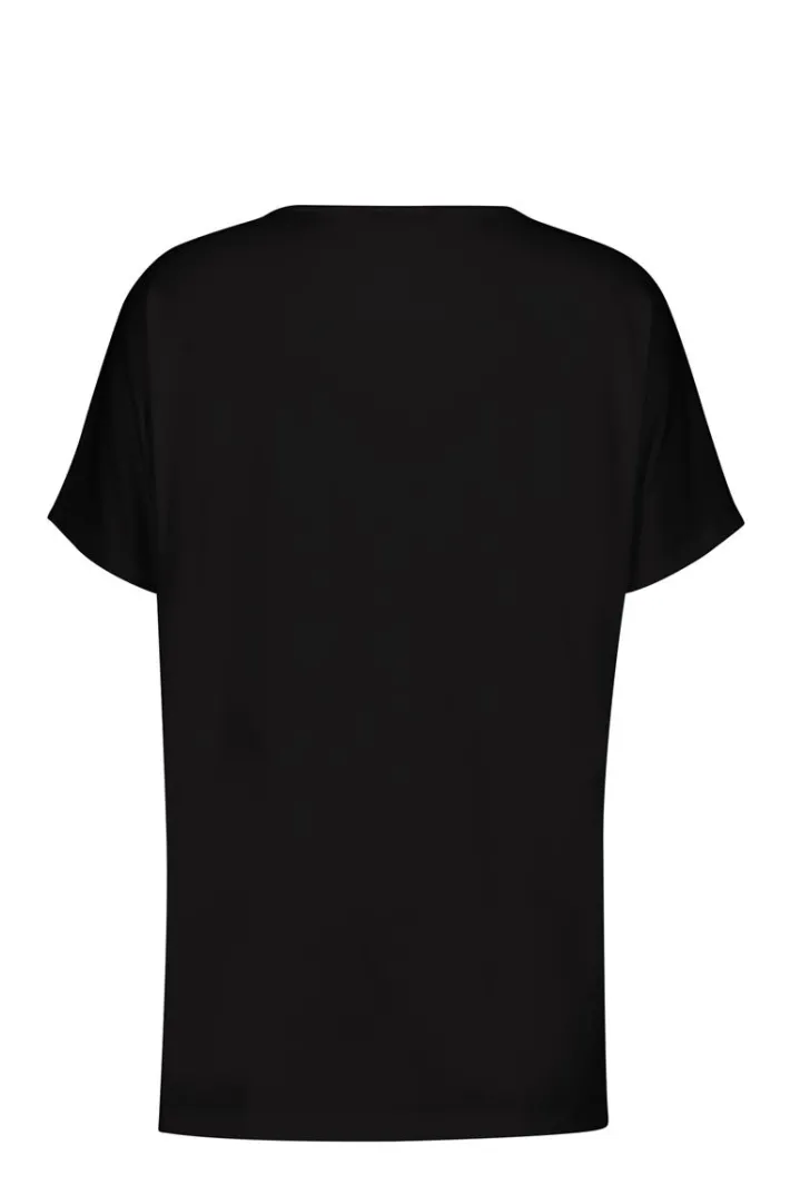 DiDi Loose tee Flow in zwart- Basics | T-shirts & Tops