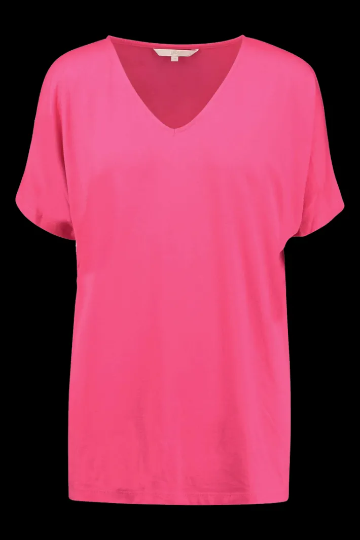 DiDi Loose V tee met korte mouw, roze- Basics | T-shirts & Tops