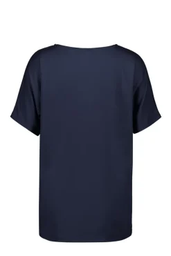 DiDi Loose V-tee Faye in Donkerblauw- Basics | T-shirts & Tops