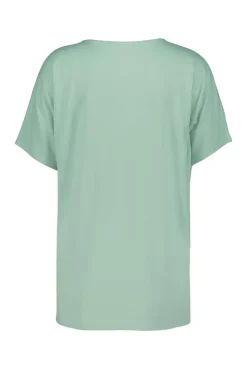 DiDi Loose V-tee Faye in granite green- Basics | T-shirts & Tops