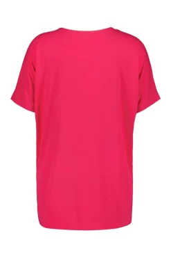 DiDi Loose V-tee Faye in magenta rose- Basics | T-shirts & Tops