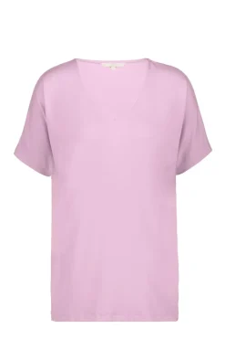 DiDi Loose V-tee Faye in mauve mist- Basics | T-shirts & Tops
