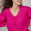 DiDi Mohair pullover Mira in raspberry pink- Truien & Vesten