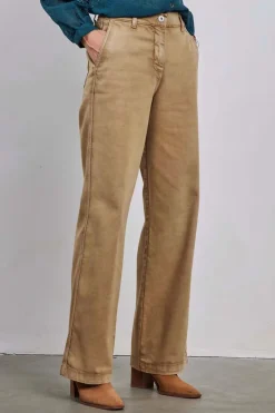 DiDi Pants Legend Dark sand- Denim | Lange Broeken