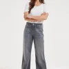 DiDi Pants Palazzo mid grey- Denim | Lange Broeken
