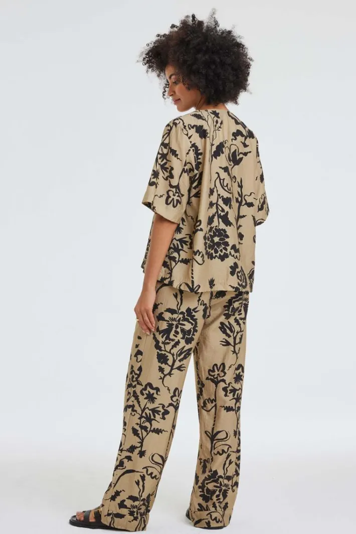 DiDi Pants Paloma Bouquet hunt print- Lange Broeken