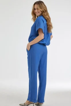 DiDi Pants Paloma Dutch blue- Lange Broeken