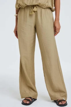 DiDi Pants Paloma Kelp sand- Lange Broeken