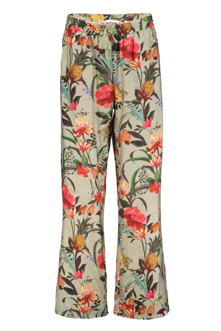 DiDi Pants Paloma Sand Magnificent print- Lange Broeken