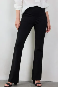 DiDi Pants Punta flare in black- Lange Broeken